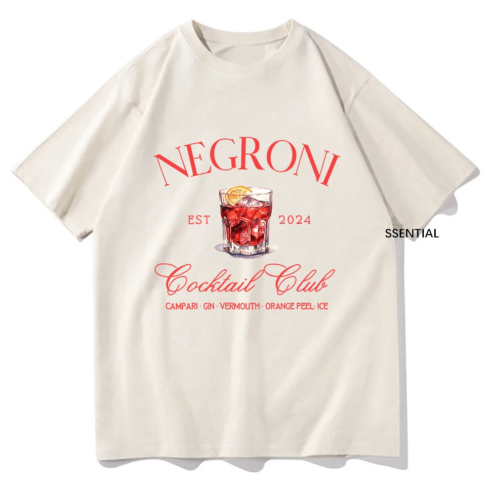 Vintage Fashion Club - Negroni kaus klub sosial pria/wanita, t-shirt