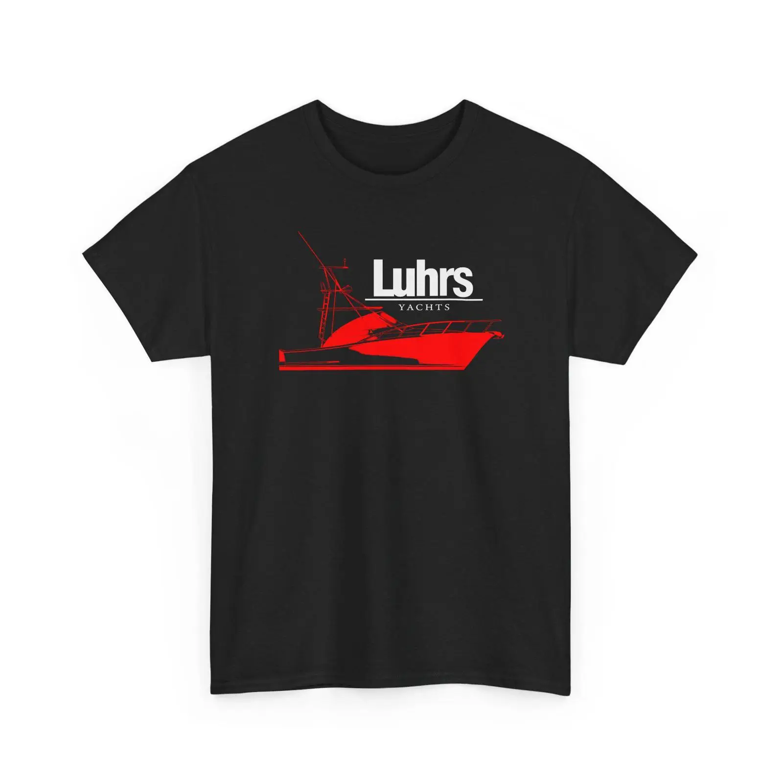 Vintage Yacht Fashion - Kaos Luhrs Yachts Logo Kapal Nautikal