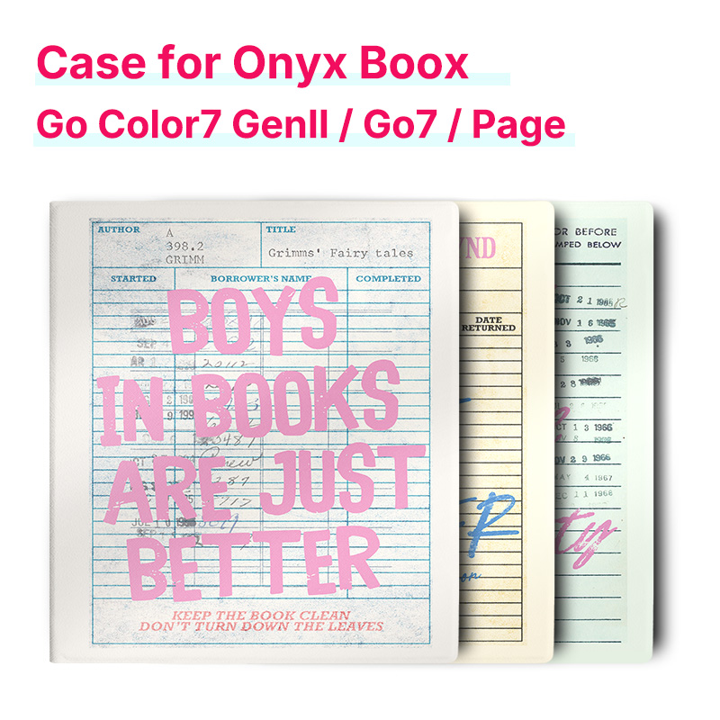 Vintage Fashion Library - Casing Magnetik Murmelo untuk Boox Go
