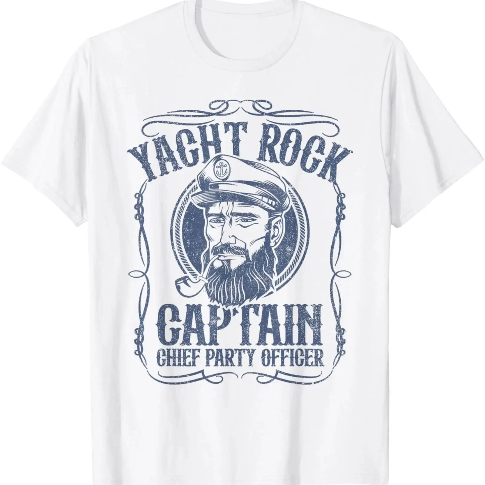 Vintage Yacht Fashion - Kaos Vintage Bergaya Yacht Rock Captain