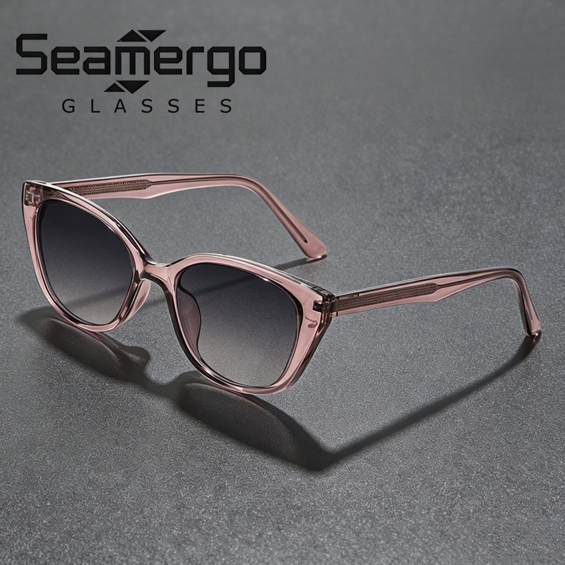 Vintage Fashion Photography - SEAMERGO Kacamata Hitam Gaya Cat-eye Vintage