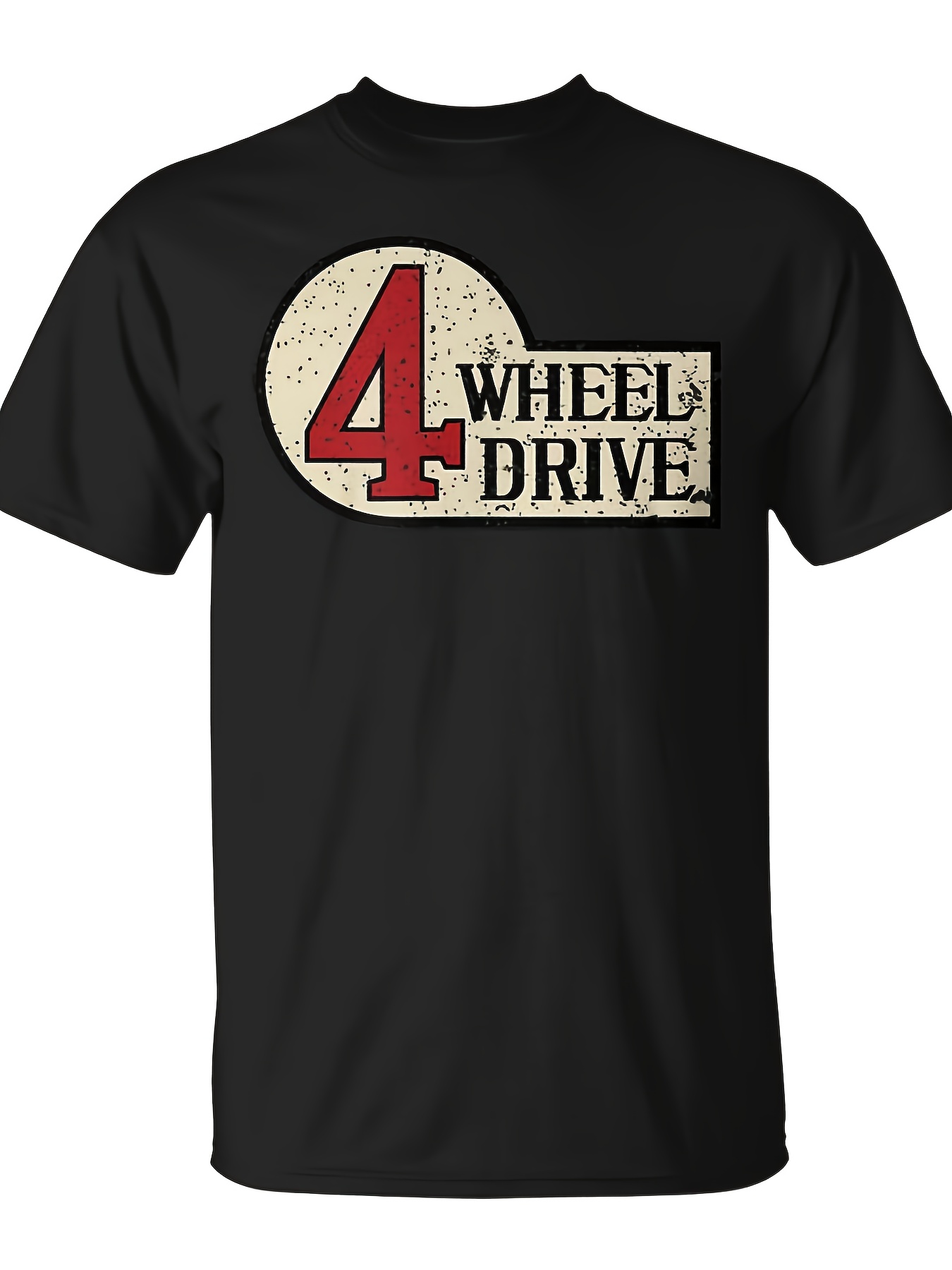 Vintage Fashion Wheel - Kaos Unisex 4-Wheel Drive Vintage 4X4