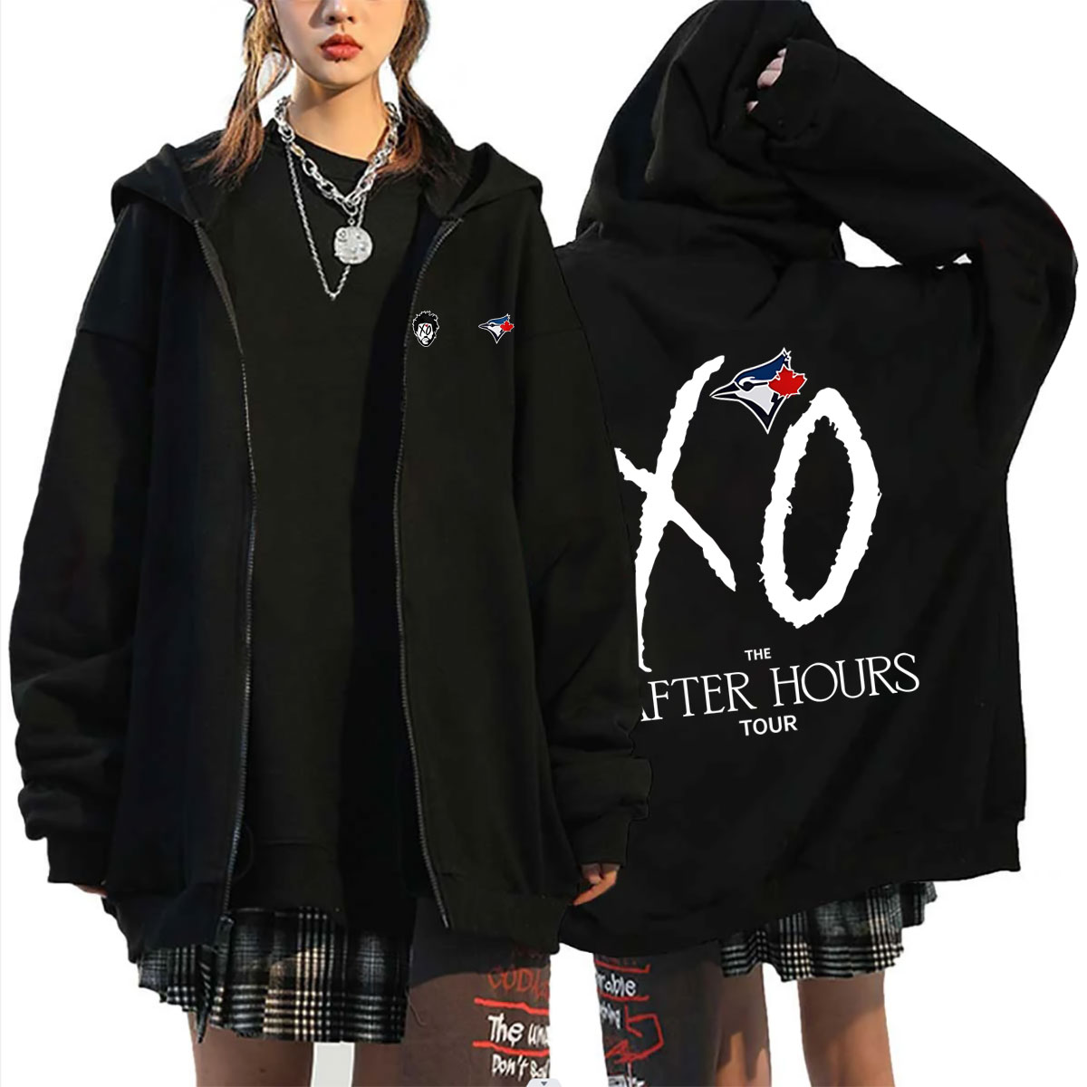 Vintage Fashion Pop Up - Hoodie Zipper Rapper The Weeknd The