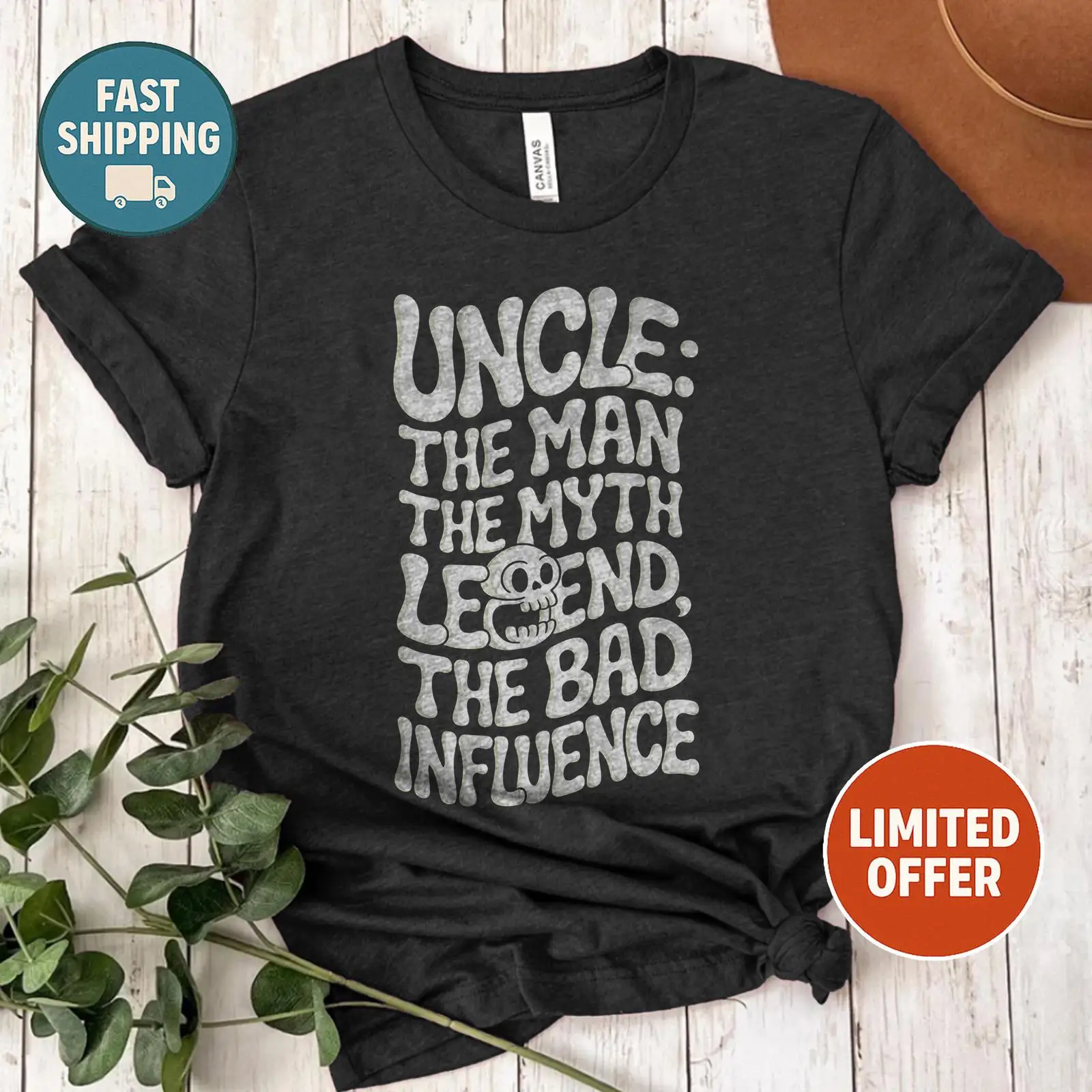 Vintage Fashion Influencers - Kaos Uncle The Man Myth Legend