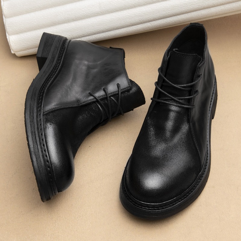 Vintage Fashion Style - Sepatu Bot Kulit Asli Pria Vintage