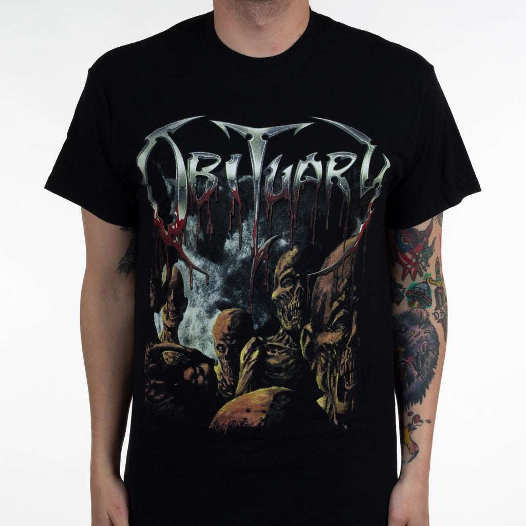 Vintage Fashion Obituaries - Kaus Katun Grafis Obituary Band Baru