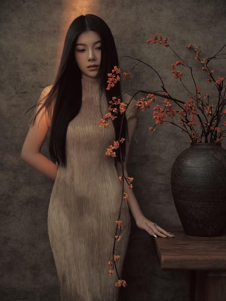 Vintage Fashion Photography - Kostum Fotografi Seni Potret Gaya Cina