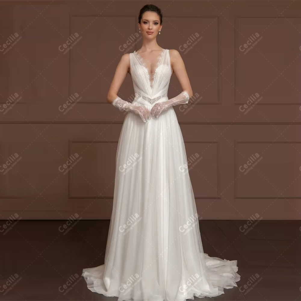 Vintage Fashion Dress - Gaun Pengantin Anggun Model A-Line Bahan