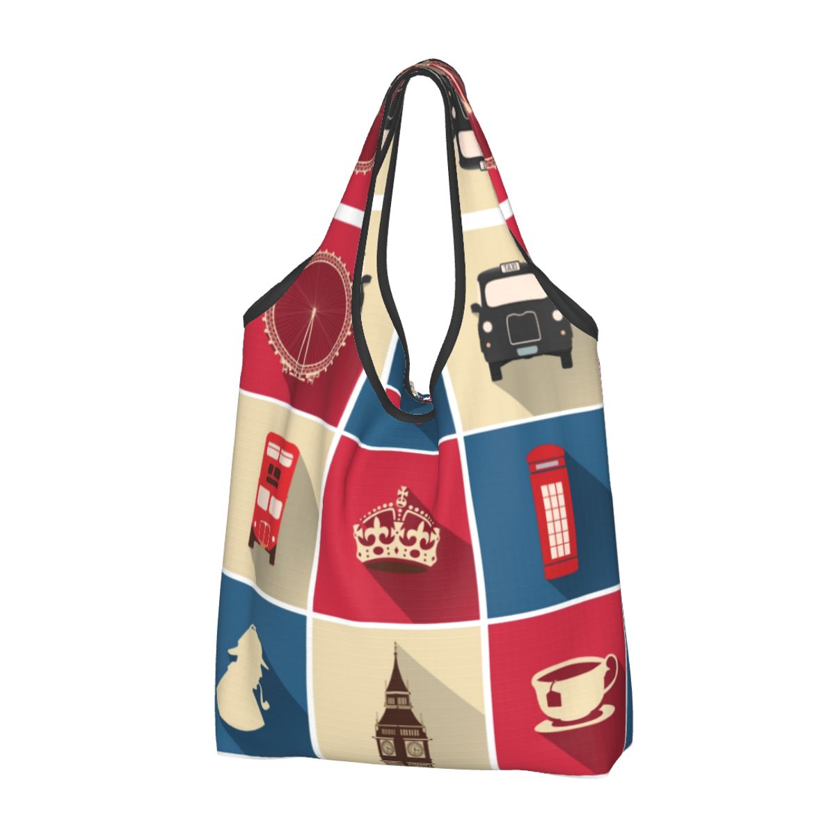 Vintage Fashion Uk - Tas Tote belanja simbol London antik