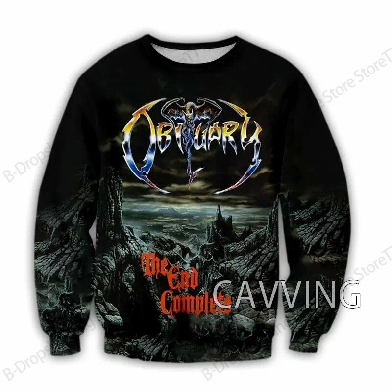 Vintage Fashion Obituaries - Kaos Lengan Panjang Pria New Rock