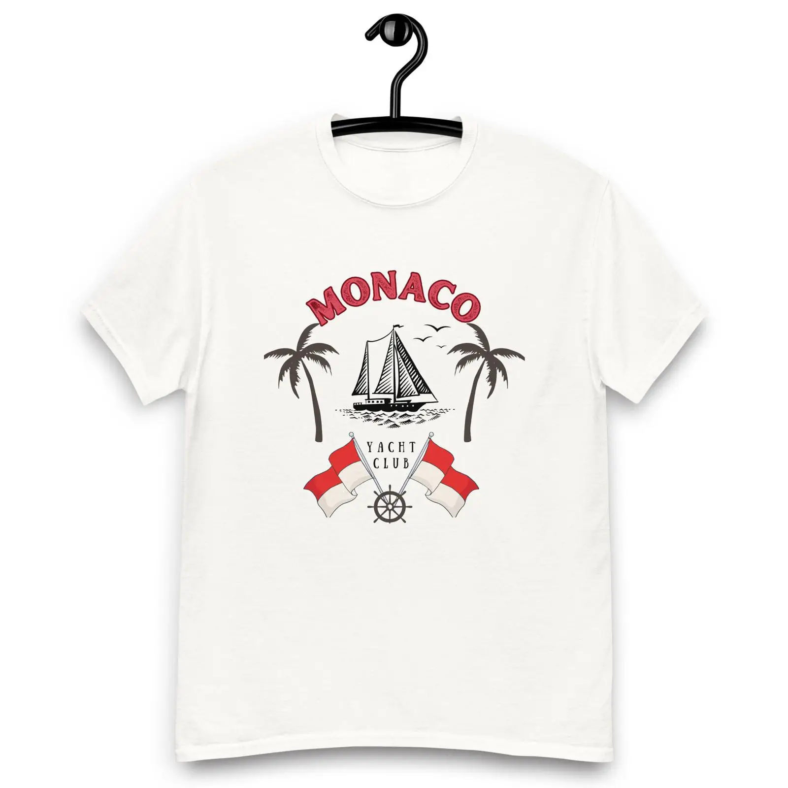 Vintage Yacht Fashion - Kaos Monaco Yacht Club Gaya Vintage