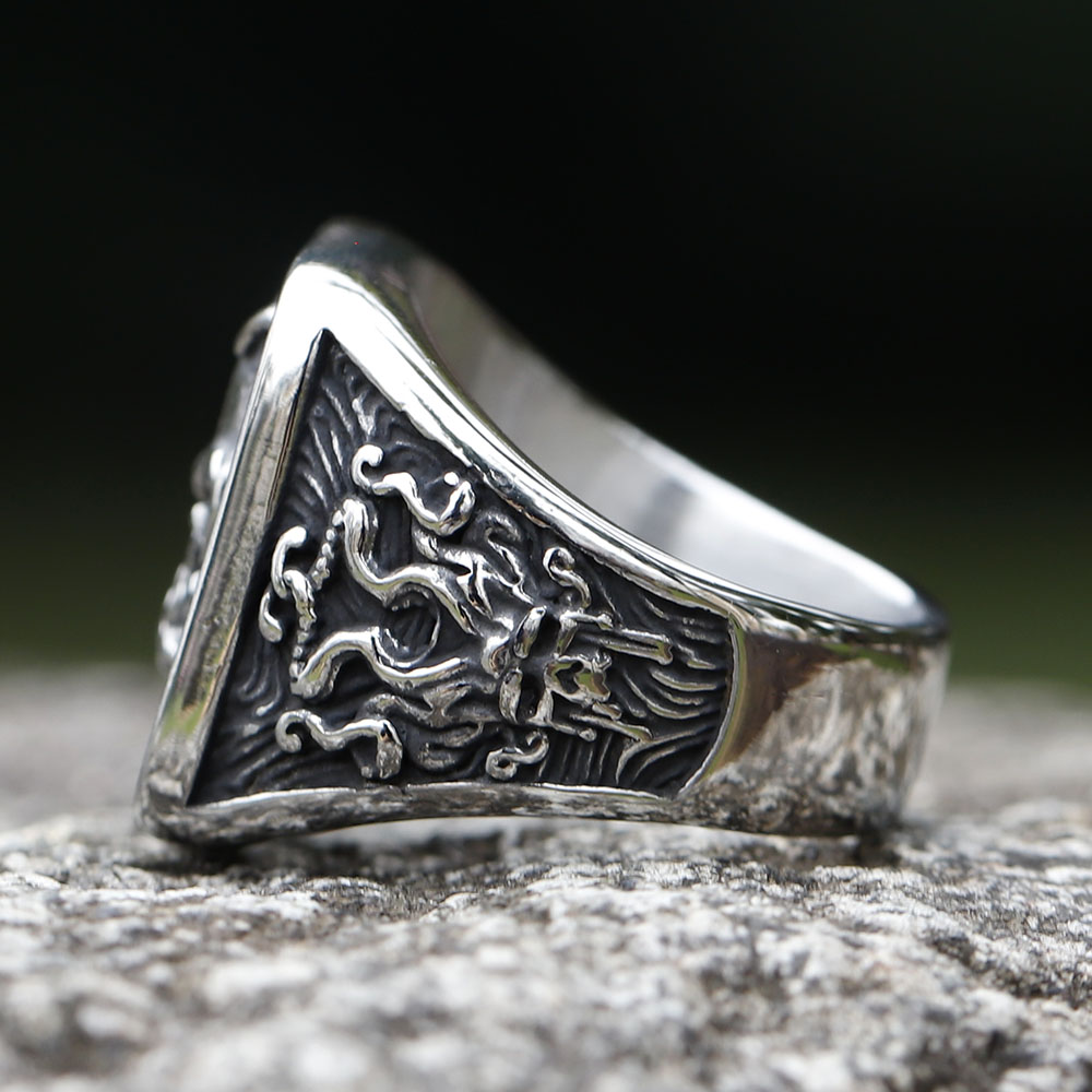 Cincin tengkorak antik baja ta - Vintage Fashion Guide ulasan dan harga