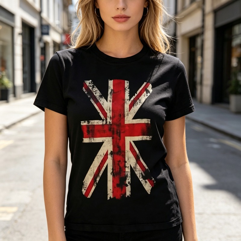 Kaos Grafis Union Jack Vintage - Vintage Fashion Uk ulasan dan harga