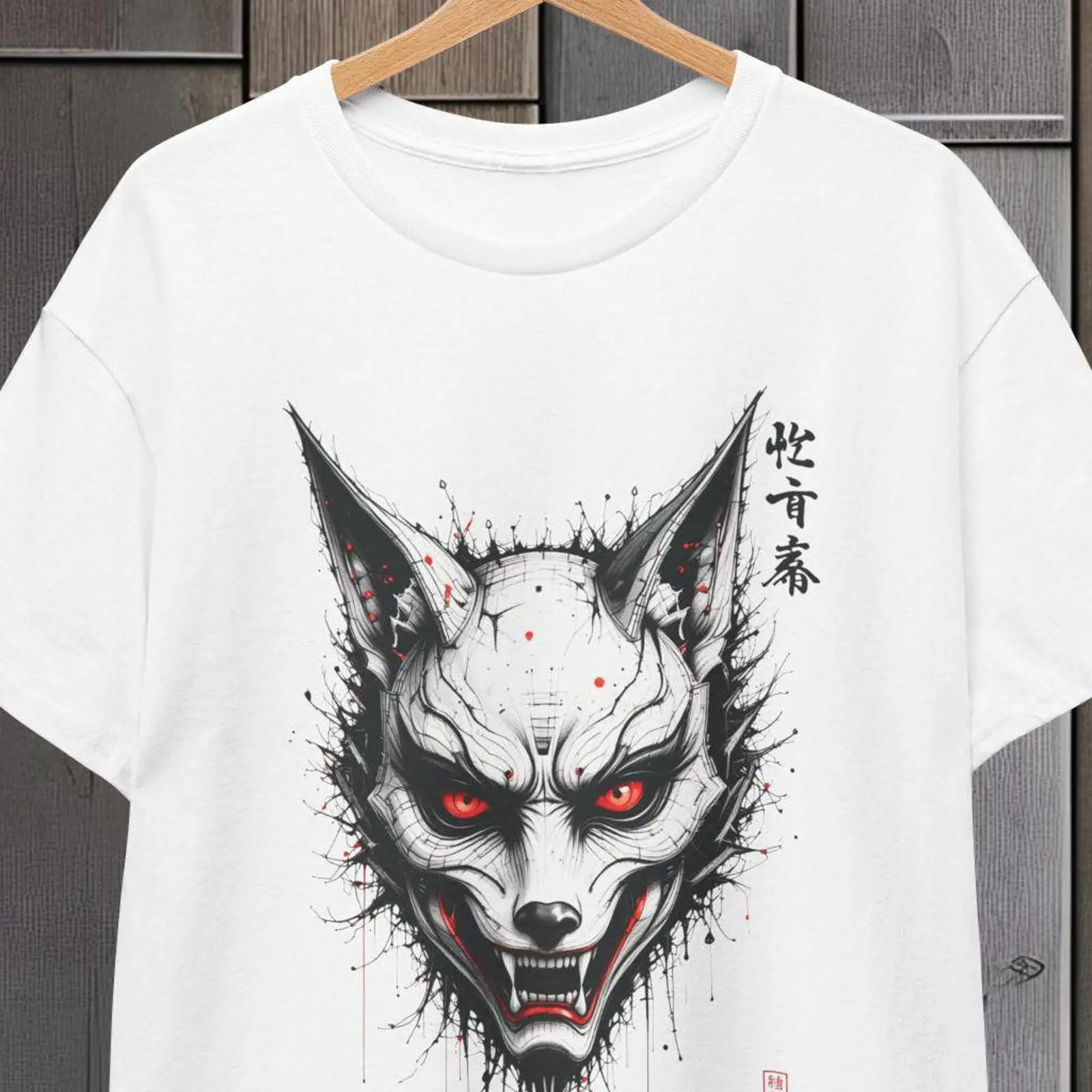 Kaos Topeng Rubah Jepang Kyoto - Vintage Fashion Kyoto ulasan dan harga