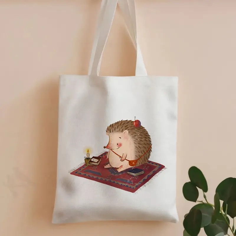Tas Kanvas Grafis Kartun Landa - Vintage Fashion Library ulasan dan harga
