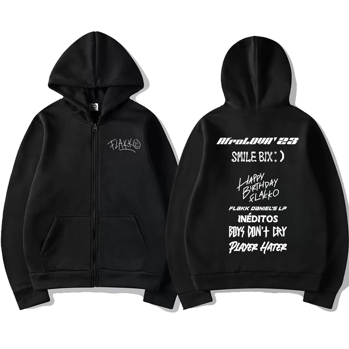 Hoodie Zipper Merch Rapper Rel - Vintage Fashion Pop Up ulasan dan harga