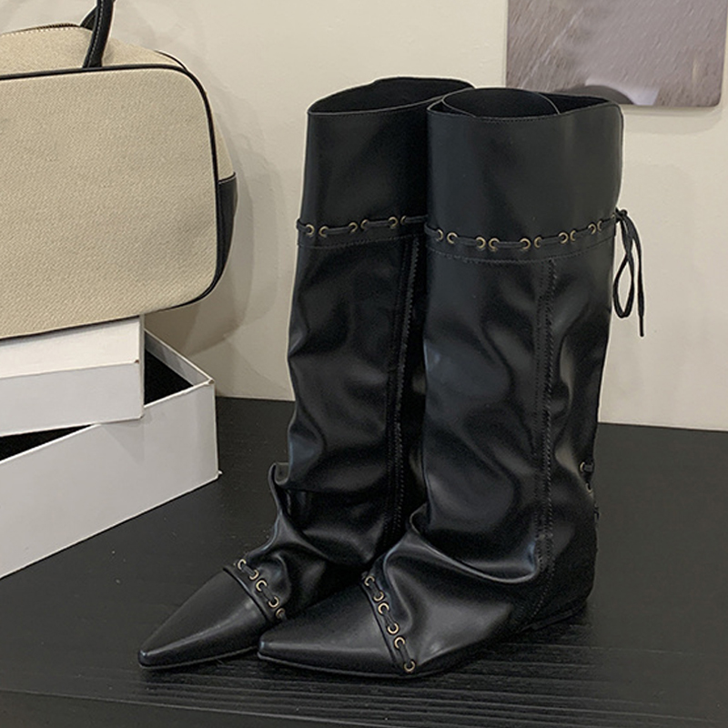 Liyke Sepatu Bot Setinggi Lutu - Vintage Fashion Style ulasan dan harga