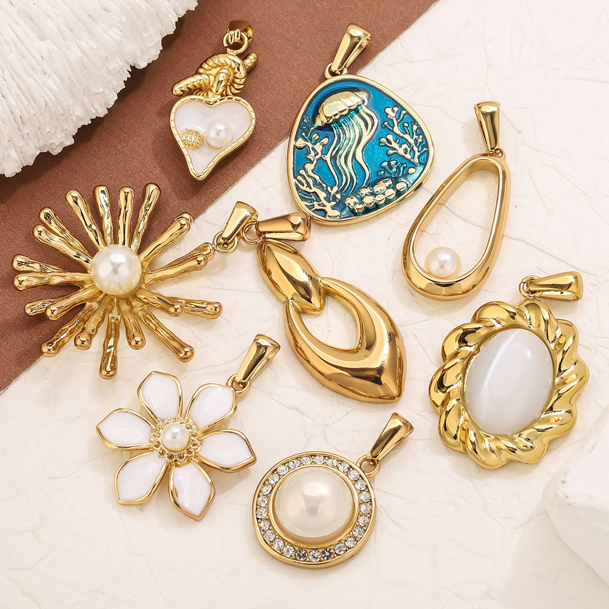 1 Buah Liontin Bunga Baja Taha - Vintage Fashion Online ulasan dan harga