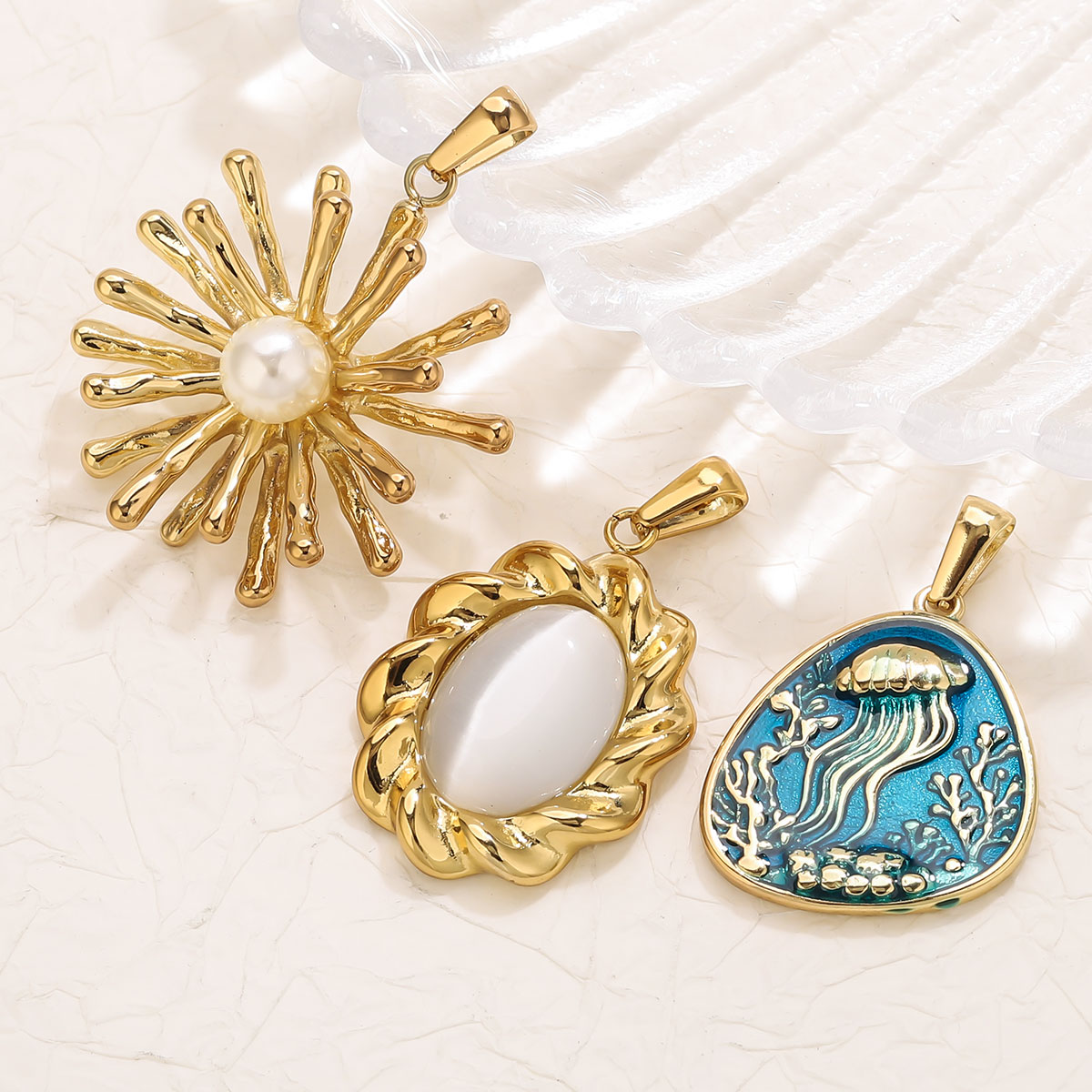 1 Buah Liontin Bunga Baja Taha - Vintage Fashion Online ulasan dan harga