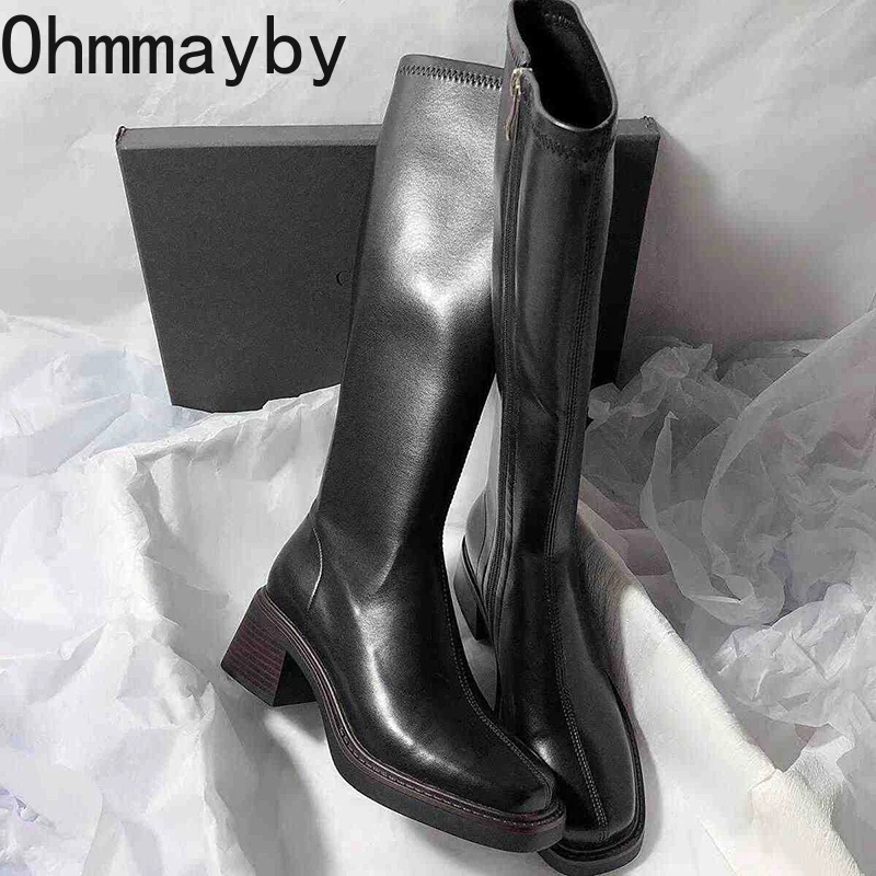 Sepatu bot hak tebal wanita, s - Vintage Fashion Style ulasan dan harga