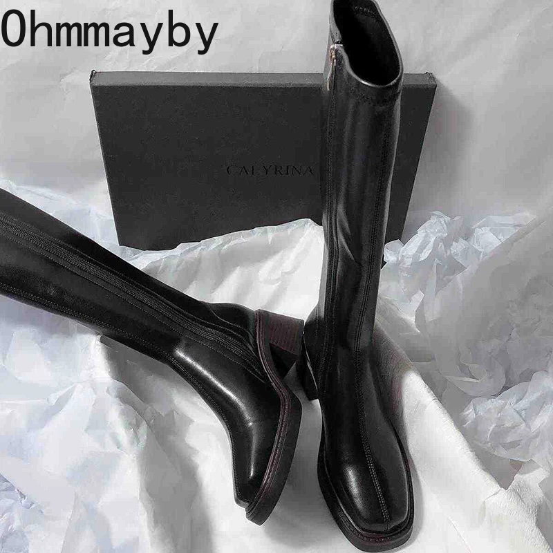 Sepatu bot hak tebal wanita, s - Vintage Fashion Style ulasan dan harga
