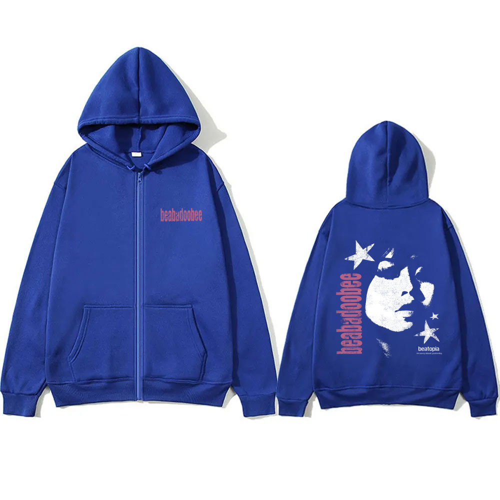 Beabadoobee Hoodie Ritsleting  - Vintage Fashion Pop Up ulasan dan harga