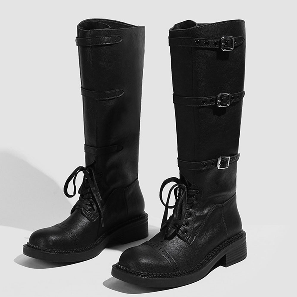 Sepatu Bot Setinggi Lutut Wani - Vintage Fashion Style ulasan dan harga