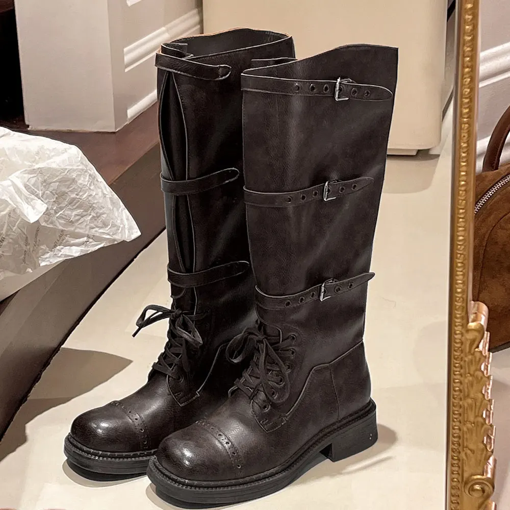 Sepatu Bot Setinggi Lutut Wani - Vintage Fashion Style ulasan dan harga