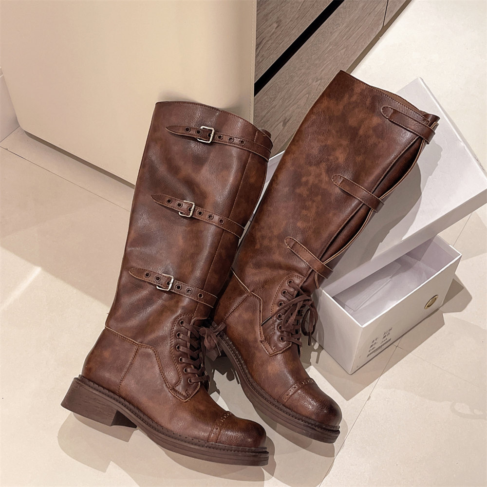 Sepatu Bot Setinggi Lutut Wani - Vintage Fashion Style ulasan dan harga
