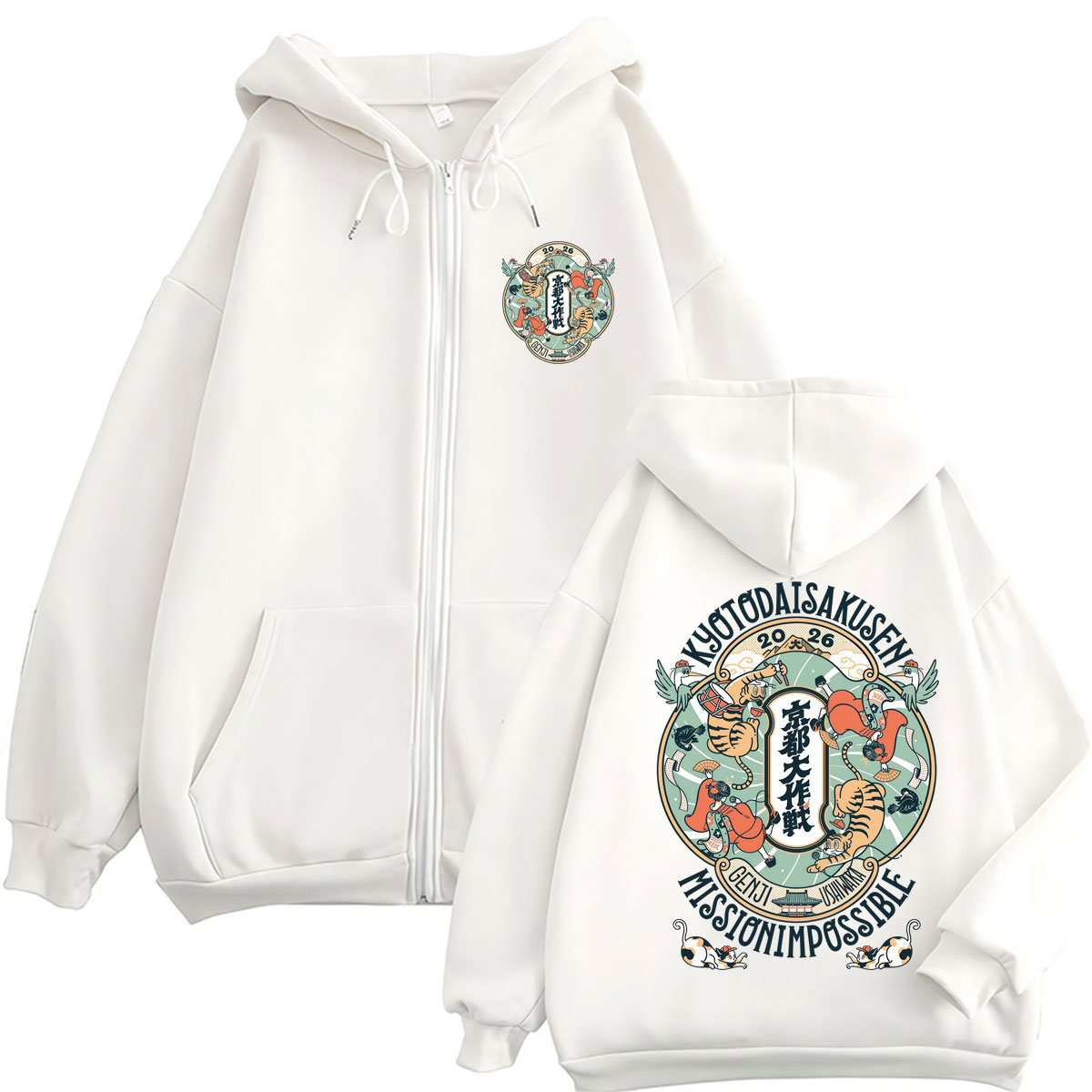 Hoodie Gaya Jepang Kyoto Daiak - Vintage Fashion Kyoto ulasan dan harga