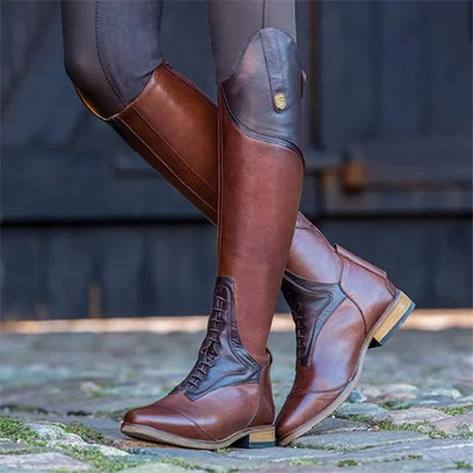 Sepatu Boot Setinggi Lutut Kas - Vintage Fashion Style ulasan dan harga