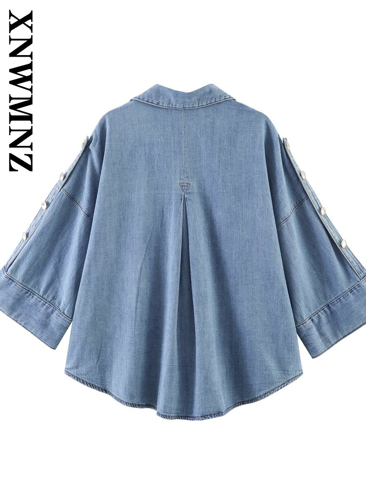 XNWMNZ 2026 Pakaian Luar Denim - Vintage Fashion Club ulasan dan harga