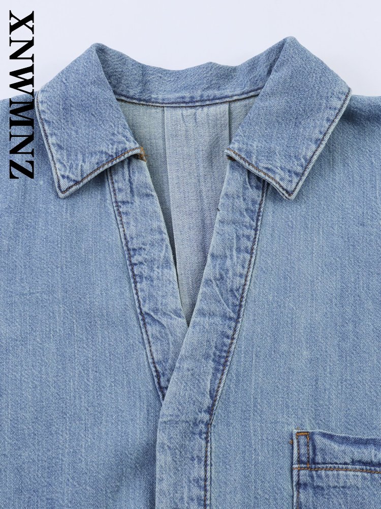 XNWMNZ 2026 Pakaian Luar Denim - Vintage Fashion Club ulasan dan harga