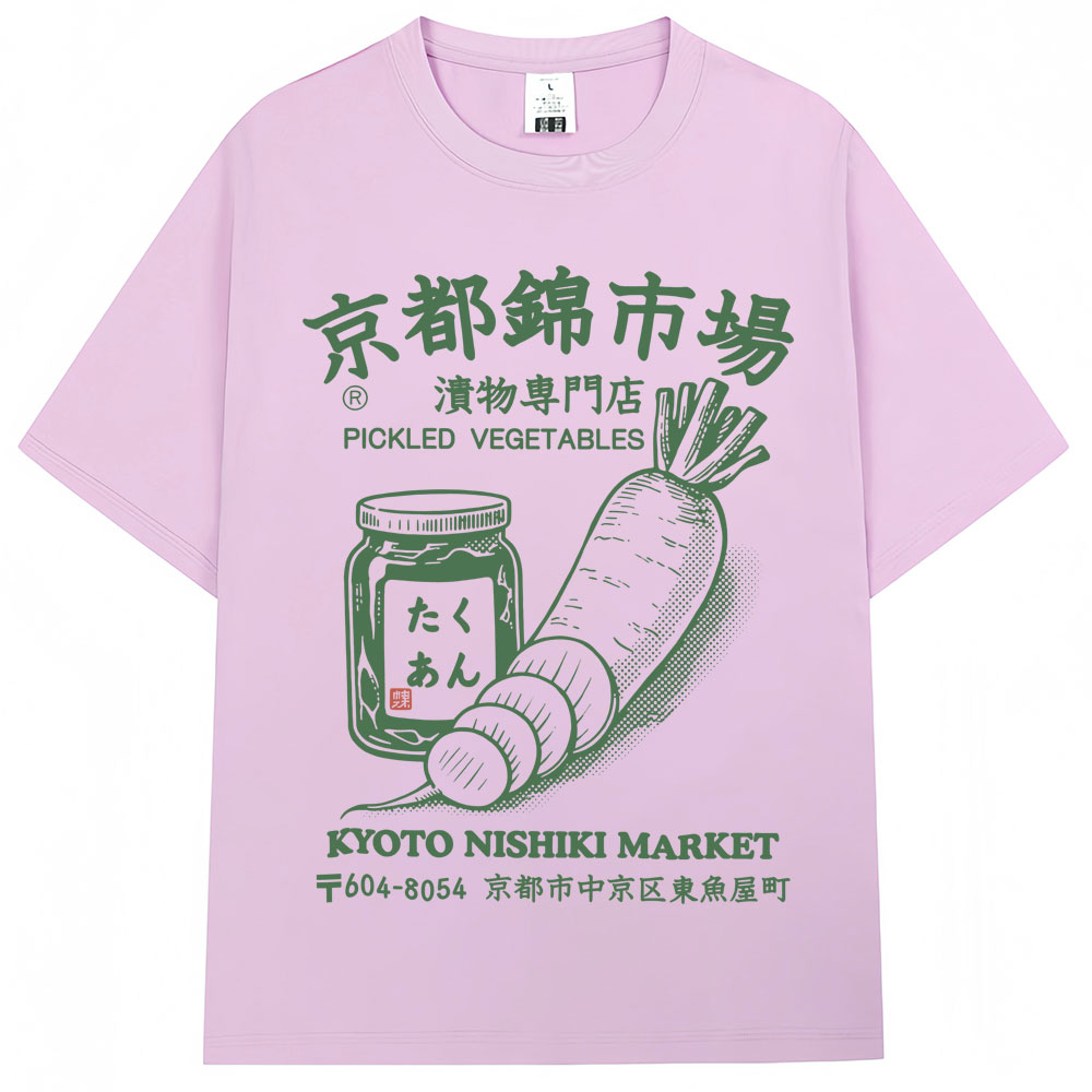 Kaus Gambar Pasar Kyoto Nishik - Vintage Fashion Kyoto ulasan dan harga