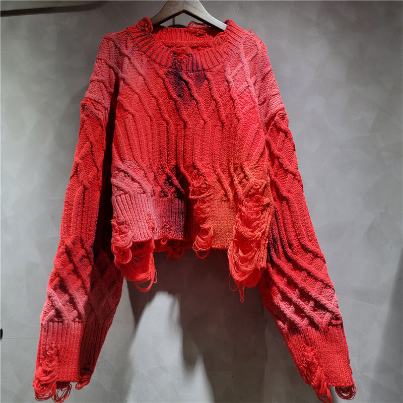 WTHT Sweater Rajut Longgar Wan - Vintage Fashion Influencers ulasan dan harga