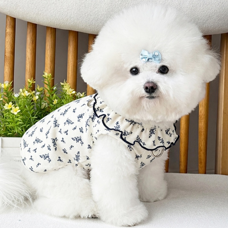 Gaun Anjing Motif Bunga Vintag - Vintage Fashion Dress ulasan dan harga