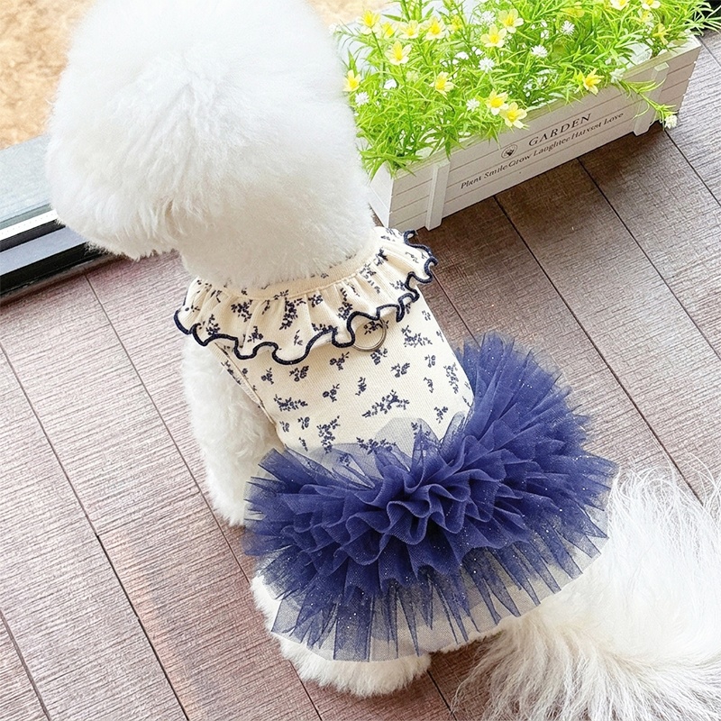 Gaun Anjing Motif Bunga Vintag - Vintage Fashion Dress ulasan dan harga
