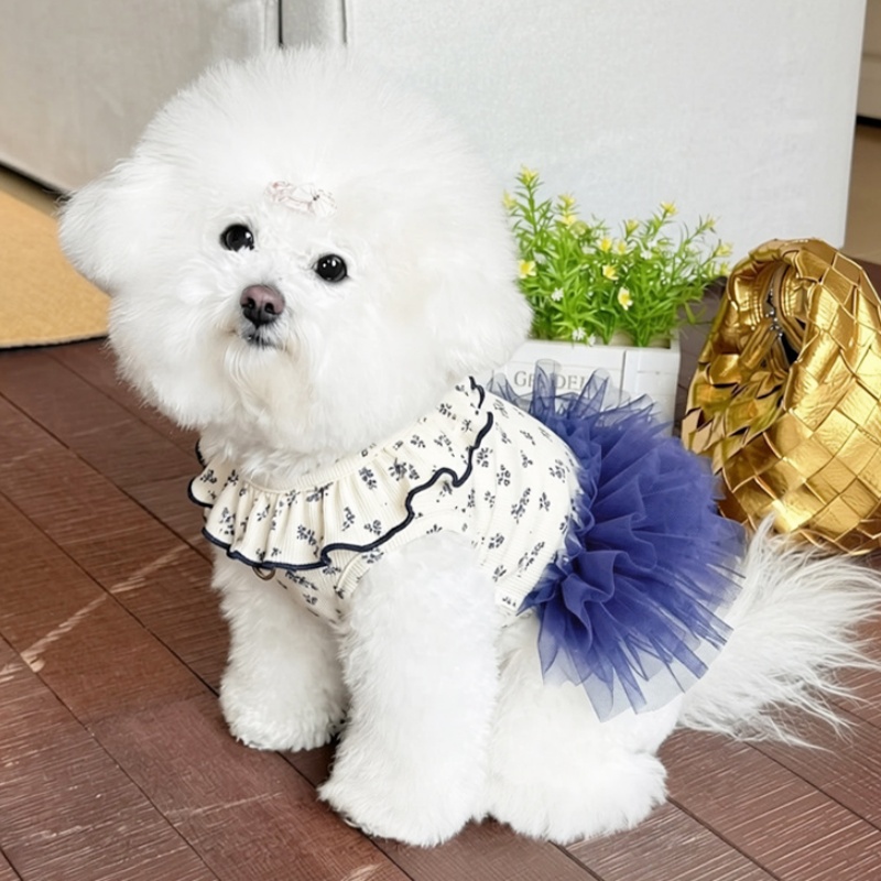 Gaun Anjing Motif Bunga Vintag - Vintage Fashion Dress ulasan dan harga