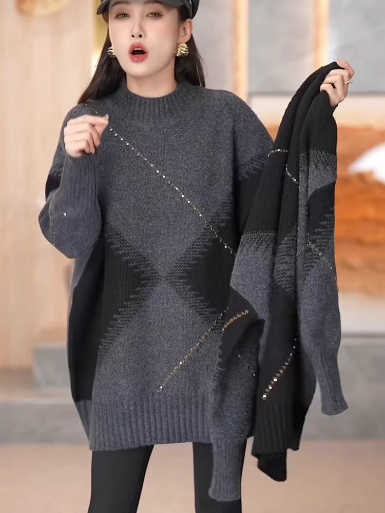 Sweter Rajutan Musim Dingin Wa - Vintage Fashion Hong Kong ulasan dan harga