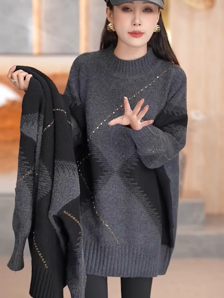 Sweter Rajutan Musim Dingin Wa - Vintage Fashion Hong Kong ulasan dan harga