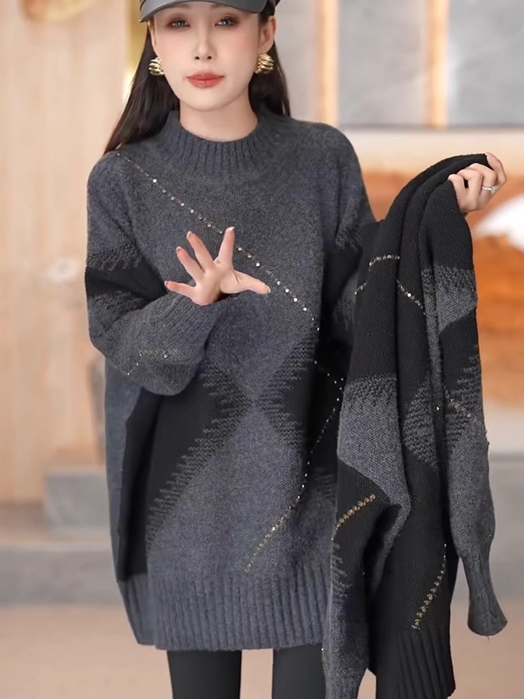 Sweter Rajutan Musim Dingin Wa - Vintage Fashion Hong Kong ulasan dan harga