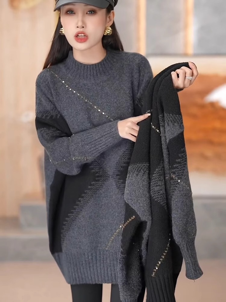 Sweter Rajutan Musim Dingin Wa - Vintage Fashion Hong Kong ulasan dan harga