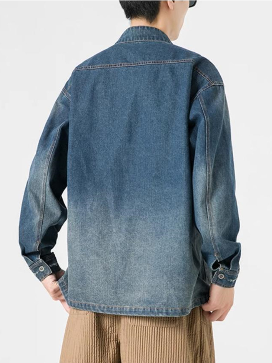 Jaket Denim dicuci gaya Tiongk - Vintage Fashion Hong Kong ulasan dan harga