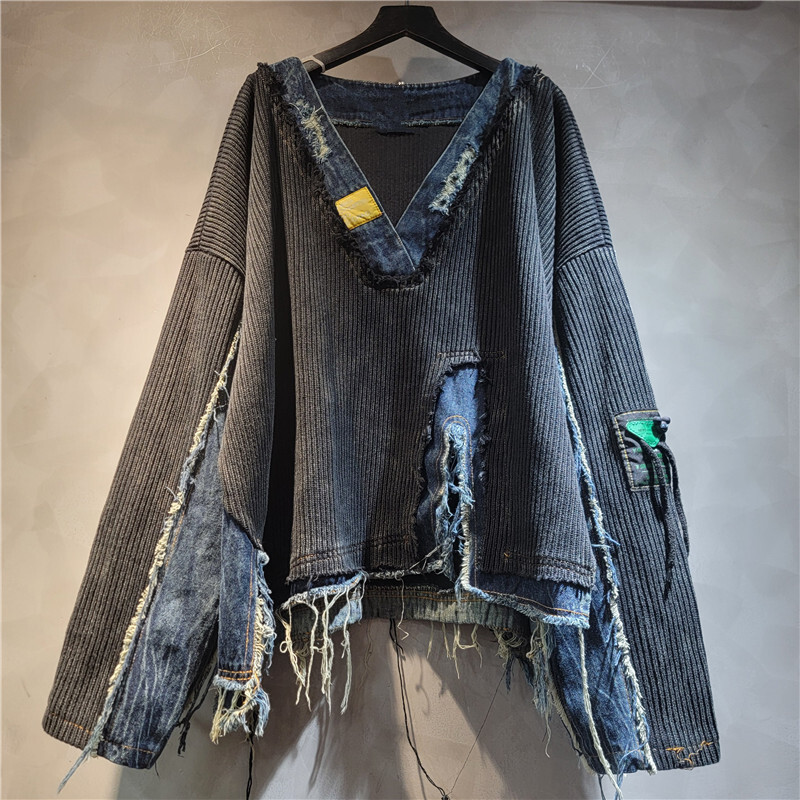 WTHT Fashion Sweater Vintage D - Vintage Fashion Influencers ulasan dan harga