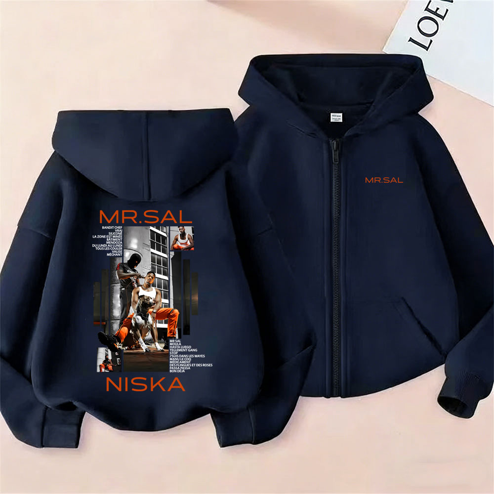 Hoodie Zipper Merch Album Rapp - Vintage Fashion Pop Up ulasan dan harga