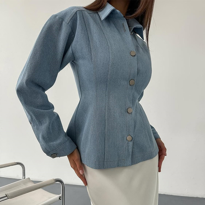 Kemeja Denim Vintage KT untuk  - Vintage Fashion Women ulasan dan harga