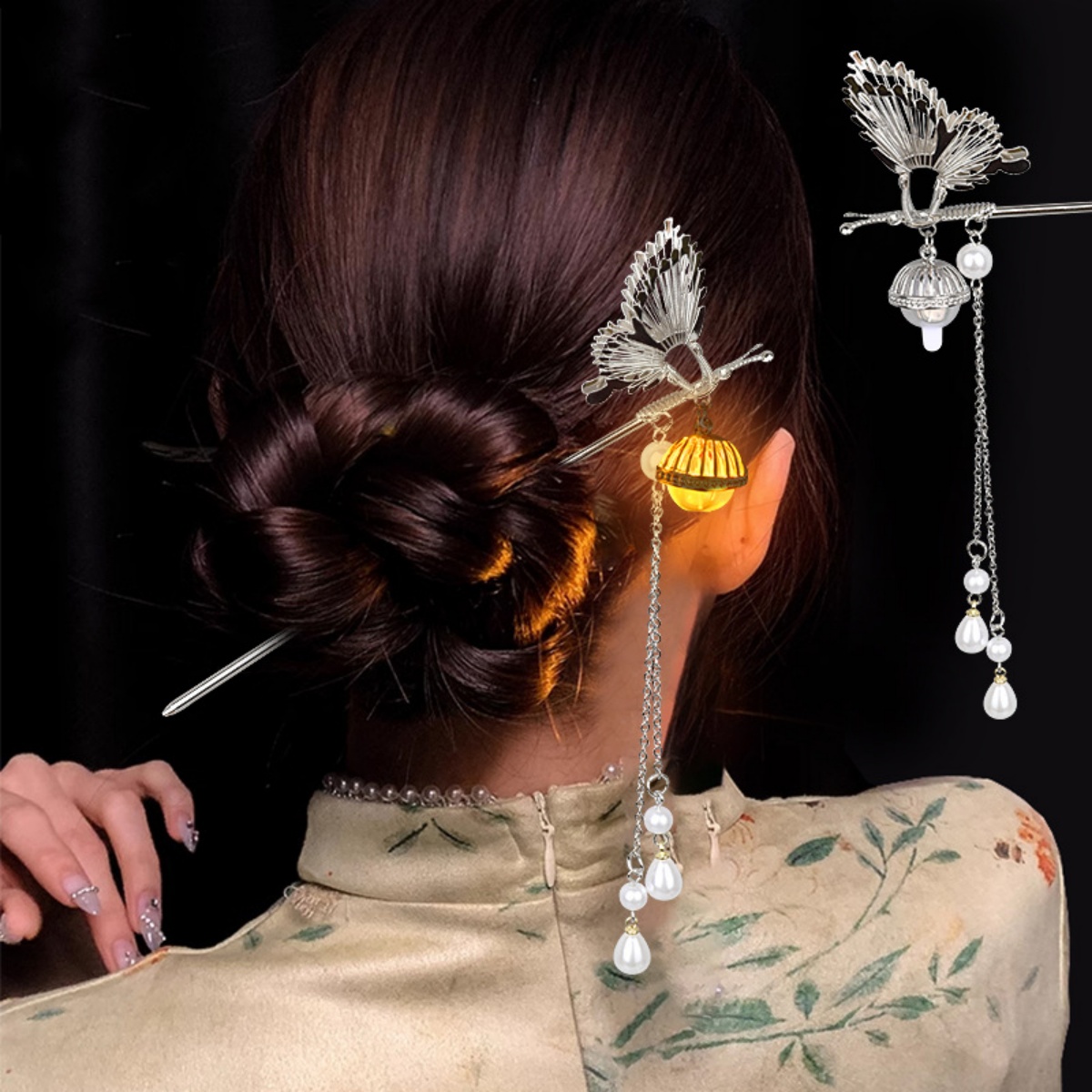 Jepit Rambut Bunga Bercahaya u - Vintage Fashion Style ulasan dan harga