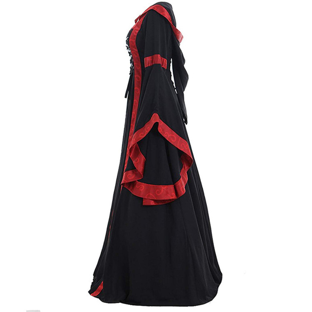 Gaun Halloween Wanita Gaun Ayu - Vintage Fashion Dress ulasan dan harga