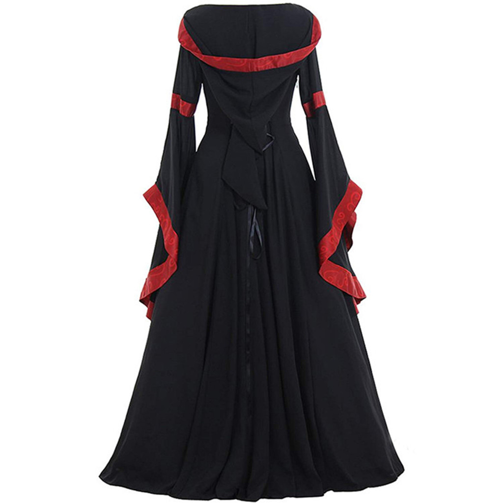 Gaun Halloween Wanita Gaun Ayu - Vintage Fashion Dress ulasan dan harga