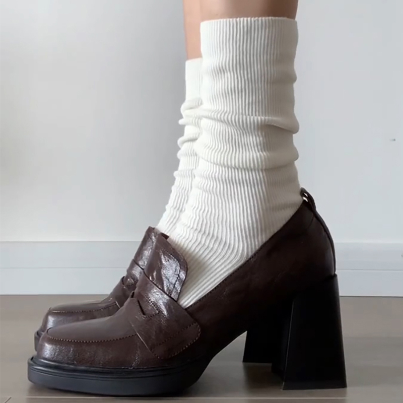 Sepatu pantofel hak tebal wani - Vintage Fashion Online ulasan dan harga